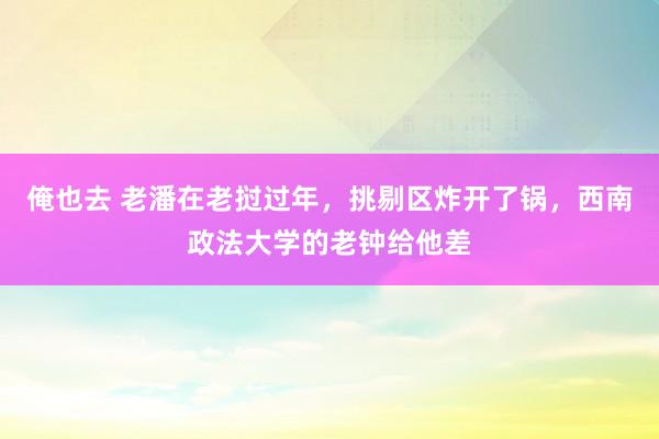 俺也去 老潘在老挝过年，挑剔区炸开了锅，西南政法大学的老钟给他差