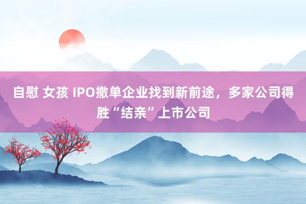 自慰 女孩 IPO撤单企业找到新前途，多家公司得胜“结亲”上市公司