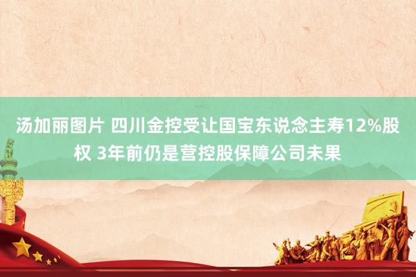 汤加丽图片 四川金控受让国宝东说念主寿12%股权 3年前仍是营控股保障公司未果