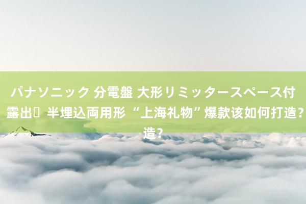 パナソニック 分電盤 大形リミッタースペース付 露出・半埋込両用形 “上海礼物”爆款该如何打造？