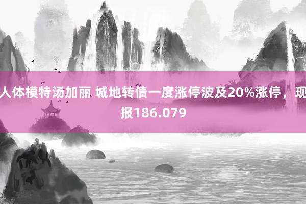 人体模特汤加丽 城地转债一度涨停波及20%涨停，现报186.079