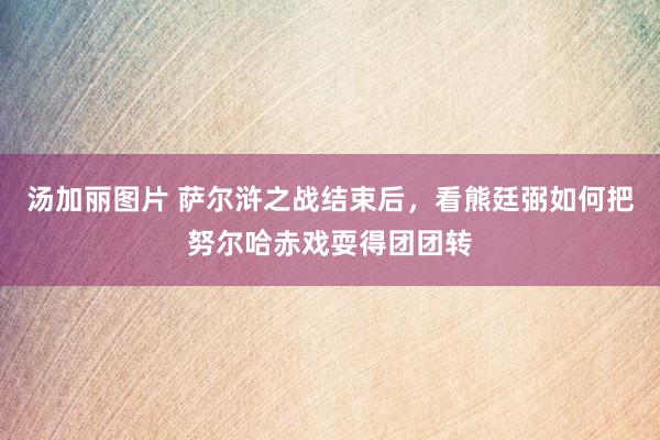 汤加丽图片 萨尔浒之战结束后，看熊廷弼如何把努尔哈赤戏耍得团团转