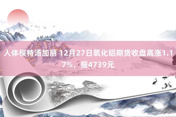 人体模特汤加丽 12月27日氧化铝期货收盘高涨1.17%，报4739元