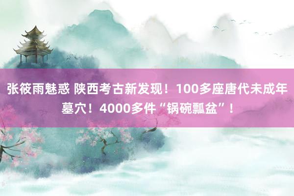 张筱雨魅惑 陕西考古新发现！100多座唐代未成年墓穴！4000多件“锅碗瓢盆”！