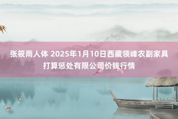 张筱雨人体 2025年1月10日西藏领峰农副家具打算惩处有限公司价钱行情