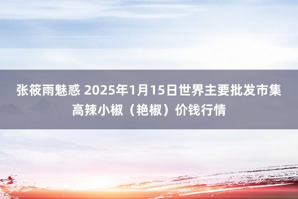 张筱雨魅惑 2025年1月15日世界主要批发市集高辣小椒（艳椒）价钱行情